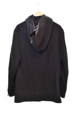ヨウジヤマモト プールオム Yohjiyamamoto Pour Homme  21AW ボアフードジャケット ウールブルゾン 黒 HX-J17-100 3 ジャケット ブラック 103MT-1705
