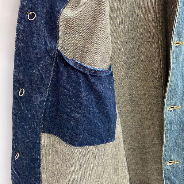 【曜日割引対象外】 リーバイス Levi's ユーロ サックコート チェンジボタン LOT 214 ジャケット ブルー 44サイズ 201MT-4324 VB