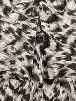 バックラッシュ BACKLASH ISAMU KATAYAMA リバティープリント+リザード シャツ アロハ レオパード柄 半袖 開襟 白 -201977 半袖シャツ 総柄 ホワイト Mサイズ 104MT-1678