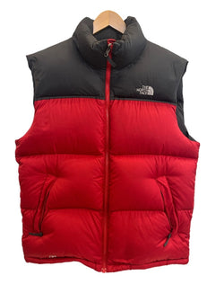 ノースフェイス THE NORTH FACE ダウンベスト ナイロン 赤 F10PA21 ベスト レッド Lサイズ 101MT-4369