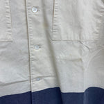 【曜日割引対象外】 ハイスポーティングギア HAI SPORTING GEAR 80's ツートーン切替 長袖シャツ ホワイト Mサイズ 201MT-4367 VB