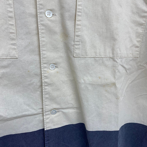 【曜日割引対象外】 ハイスポーティングギア HAI SPORTING GEAR 80's ツートーン切替 長袖シャツ ホワイト Mサイズ 201MT-4367 VB