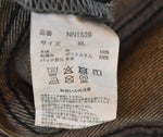 ナインティナインティ 9090 King Logo Buggy Denim キングロゴ デニムパンツ ジーンズ バギー 刺繍 NN1539 デニム ブラック LLサイズ 103MB-516