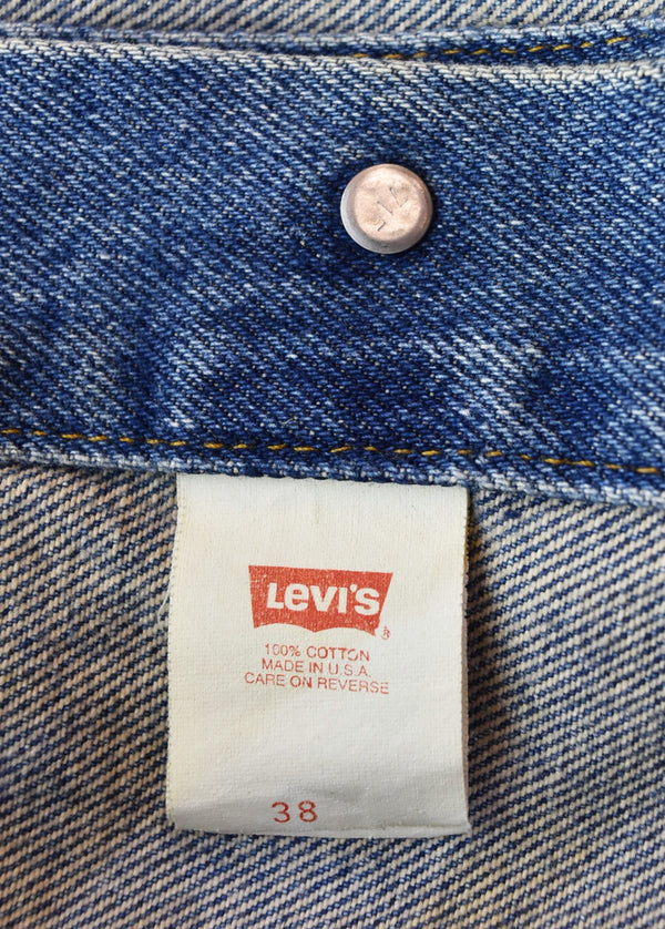 リーバイス Levi's 90s 70505-0217 デニムトラッカージャケット Made in USA 90's USA製 ボタン裏715 38 ジャケット ブルー 103MT-3560