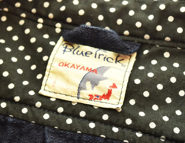 ブルートリック BLUE TRICK OKAYAMA 岡山 刺し子 ショップコート シャツ 4791 コート ブルー LLサイズ 103MT-1794