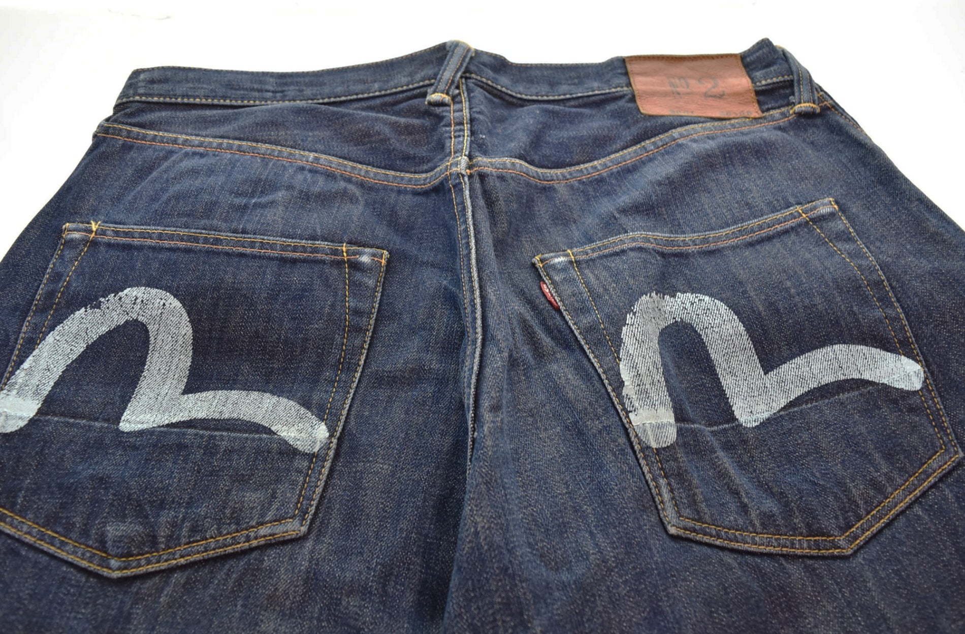 エヴィス EVISU Lot2001 No2 大黒 カモメペイント デニムパンツ