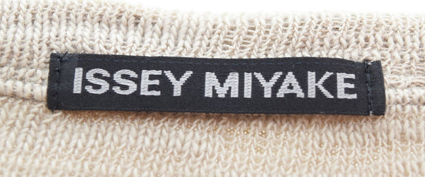 イッセイミヤケ ISSEY MIYAKE 90's スウェット インサイドアウト ニット 90年代 スウェット ベージュ 103MT-2933