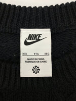 ナイキ NIKE CABLE KNIT SWEATER L/S ケーブル ニット セーター スウッシュ 黒 DQ5177-010 セーター ロゴ ブラック 2XLサイズ 104MT-604