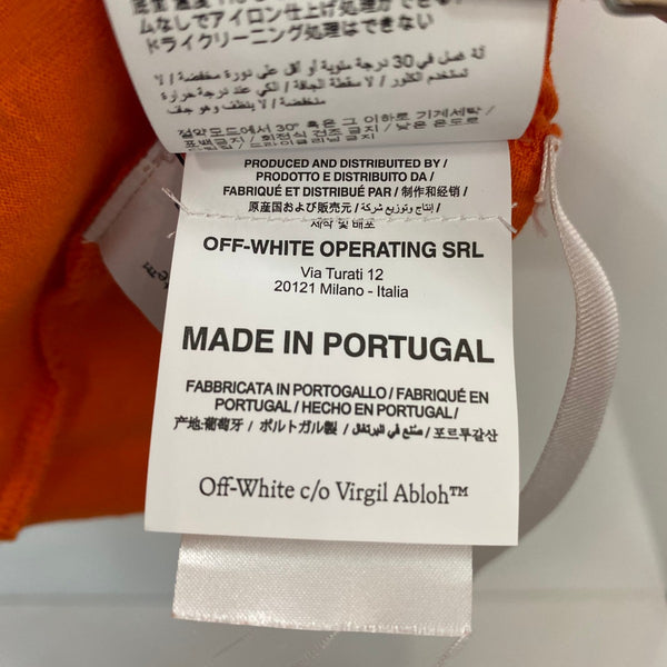 オフホワイト Off-White 21SS ピエロTee OMAA027F21JER015 Tシャツ オレンジ Mサイズ 201MT-4526