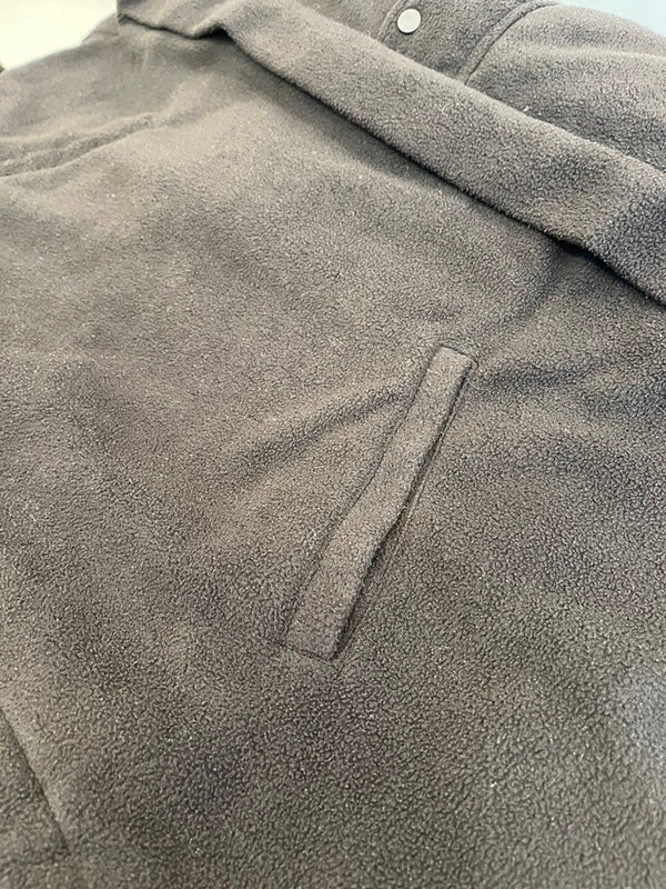 シーシー SEE SEE 23AW LIGHT FLEECE JACKET ライト フリース ジャケット アノラック パーカー ジャケット ブラック Lサイズ 101MT-4888