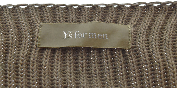 ワイズ Y's Y’s for men 90年代 ジップベスト 茶タグ ベスト ブラウン 103MT-3367