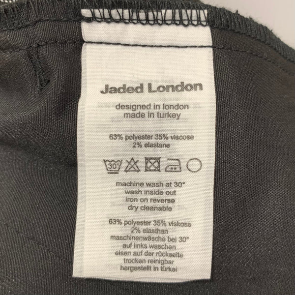 ジェイデッドロンドン Jaded London Black Pinstripe Stacked Bootcut Suit Pants JMP5065 スラックス ブラック 28サイズ 201MB-1210