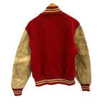 ヴィンテージ vintage 60's～ 60年代 Ceather ウール スタジャン バーシティジャケット アワードジャケット 袖レザー ツートン ベージュ ジャケット レッド 101MT-5452