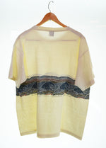 パタゴニア PATAGONIA  90s 90's 90年代 USA製 黒タグ生態系プリントTee 希少 Tシャツ ホワイト Lサイズ 103MT-2746