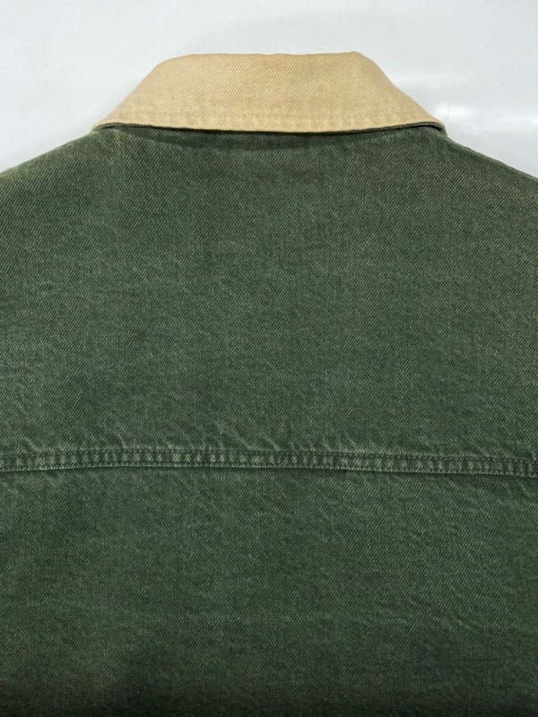 エルエルビーン L.L.Bean 70s 80s DENIM JACKET デニム ジャケット Gジャン カバーオール ブランケット ヴィンテージ アウター 緑 S945 ジャケット 無地 カーキ Sサイズ 104MT-1783