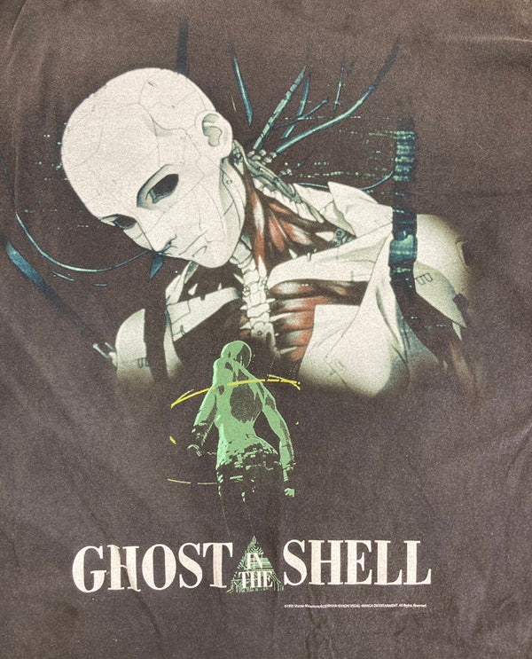 セントマイケル SAINT MICHAEL 24AW GS_LS TEE GHOST IN THE SHELL 攻殻機動隊 ヴィンテージ加工 ダメージ加工  SM-YS1-0000-C33 ロンT ブラック Lサイズ 101MT-3317