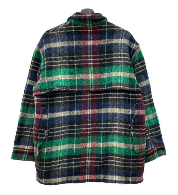 ラルフローレン RalphLauren 90s 90年代 ウール ハンティングジャケット コート アウター 猫目ボタン ジャケット チェック マルチカラー 104MT-2236