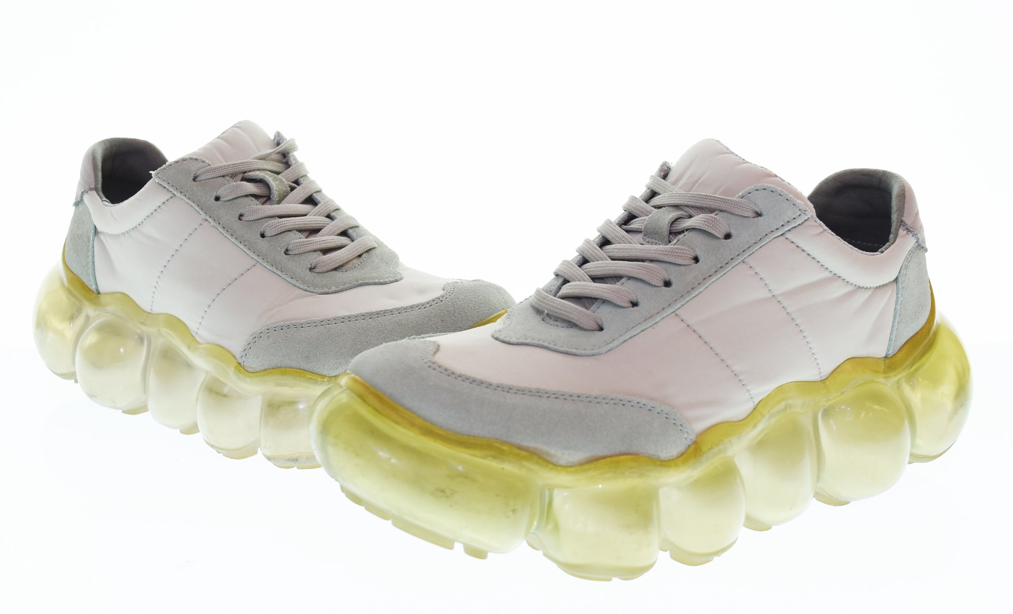 グラウンズ grounds ジュエリー 厚底 クリアソールアイスグレー