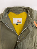 バーブァー Barbour ×Ally Capellino アリー カペリーノ ジップコート 緑 ジャケット カーキ Sサイズ 101MT-5325