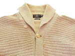 ダブルアールエル RRL 00s ショールカラーガウン コットンリネン 00's 一つ星 カーディガン ベージュ 3Lサイズ 103MT-3548