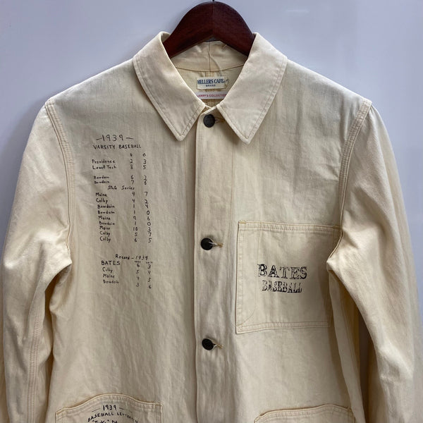 【曜日割引対象外】 ウエアハウス WAREHOUSE HELLER'S CAFE ワークシャツ LARRY'S COLLECTION ジャケット ホワイト 36サイズ 201MT-3889 VB