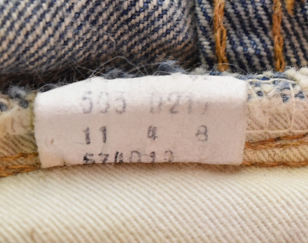 リーバイス Levi's 70s 505-0217 66前期 ボタン裏8 42TALON 70's 66single デニム ブルー 103MB-588