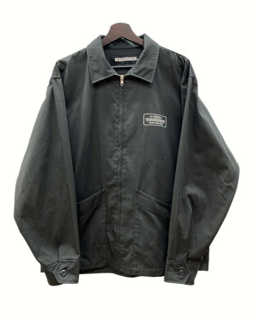 ネイバーフッド NEIGHBORHOOD 21AW DRIZZLER/EC JACKET ドリズラー ジャケット ワーク スイングトップ 灰 212TSNH-JKM02 ジャケット ロゴ グレー Lサイズ 104MT-930