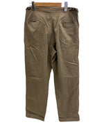 ヴィンテージ vintage ~50’s 50年代 EURO ユーロワーク ピケパンツ 太畝 ワークパンツ DOT SNAPPER WALDES ZIPPER サイドアジャスター付き スラックス ベージュ - 101MB-680