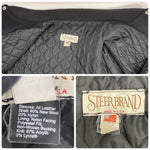 【曜日割引対象外】 ステアブランド STEER BRAND 90's USA製 ウール スタジャン ジャケット ブラック Lサイズ 201MT-4608 VB