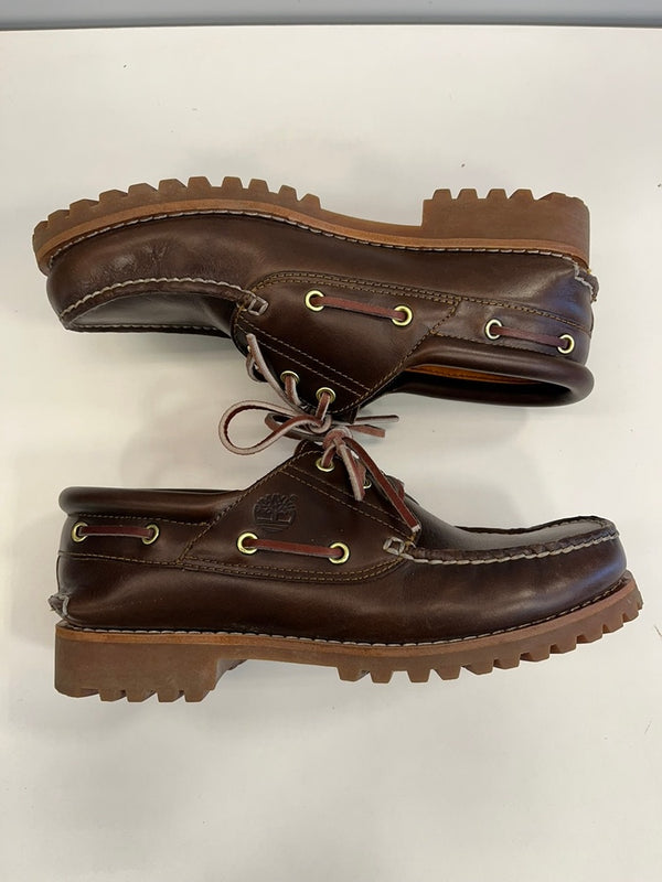 ティンバーランド Timberland 3 EYE CLASSIC LUG 30003 3アイレット デッキシューズ メンズ靴 モカシン ブラウン 27.5cm 101sh-2241