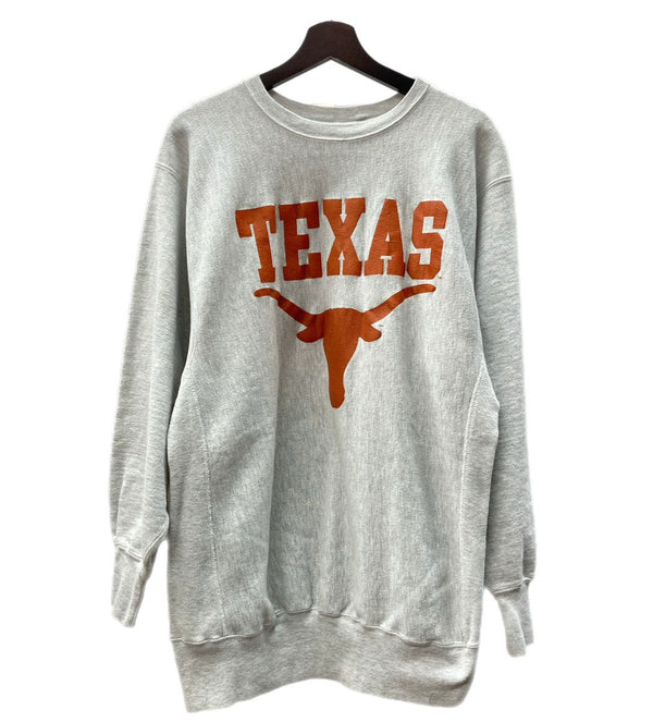 チャンピオン Champion 90's REVERSE WEAVE リバースウィーブ ヴィンテージ 刺繍タグ ラバープリント TEXAS XXL スウェット プリント グレー 104MT-612