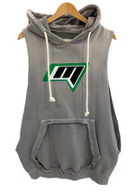 メゾン マルジェラ Maison Margiela スリーブレス フーディ ノースリーブ パーカー ロゴ ヴィンテージ加工 サイズ50 パーカ グレー 101MT-3679