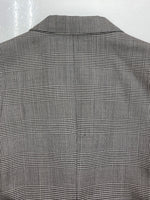 ソウシオオツキ SOSHIOTSUKI 19AW DOUBLE SMOKING SUITS スモーキング テーラード ジャケット アウター 灰 S19AWJKT01 サイズ 44 ジャケット チェック グレー 104MT-1623