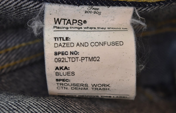 ダブルタップス WTAPS DAZED AND CONFUSED ストレート デニムパンツ 092LTDT-PTM02 デニム ブルー Mサイズ 103MB-615