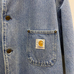 【曜日割引対象外】 カーハート Carhartt 80's 90's ミシガンチョアコート デニムカバーオール ジャケット ブルー 201MT-3722 VB