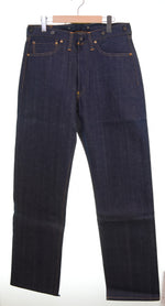リーバイス Levi's 201 No.2 DENIM DEAD STOCK デッドストック 1920年モデル 復刻 555 バレンシア 工場 99年製 LVC リネンパッチ 青耳 20201-0020 デニム ブルー W33L36 103MB-598