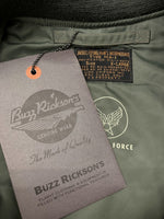 バズリクソンズ BUZZ RICKSON'S TYPE MA-1 Bomber Flight Jacket ボンバー フライト ジャケット アウター AIR FORCE 緑 BR10981 982 ジャケット 無地 カーキ XLサイズ 104MT-594