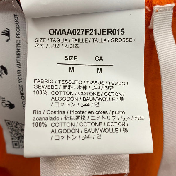 オフホワイト Off-White 21SS ピエロTee OMAA027F21JER015 Tシャツ オレンジ Mサイズ 201MT-4526