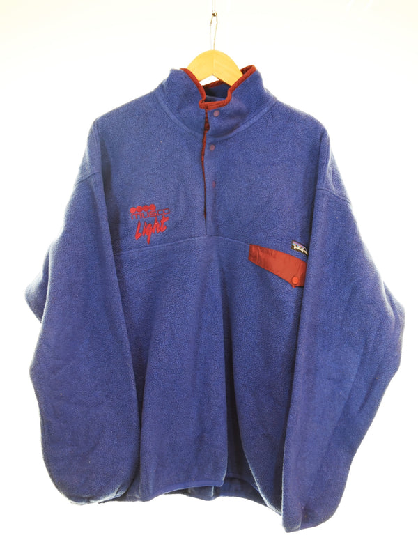 パタゴニア PATAGONIA 90s 90年代 SYNCHILLA SNAP-T シンチラ スナップT プルオーバー フリース ジャケット ジャケット ブルー LLサイズ 103MT-3398