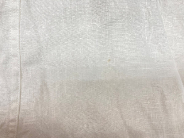 ラルフローレン RalphLauren ポロ POLO 現行タグ リネン ラップ ドレス 麻 LINEN DRESS ラップシルエット カシュクール ロング丈 リボン WHITE 白 211806799002 ワンピース ホワイト SIZE0 104LT-192