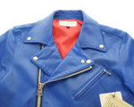 レトログレード Retro Grade Seep LETHER W RIDERS JACKET シープレザー ダブル ライダース ジャケット 793-4950002 ジャケット ブルー Mサイズ 103MT-3114