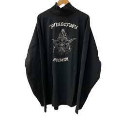 バレンシアガ BALENCIAGA 20AW Free Your Mind フリーユアマインド ハイネック ロングスリーブ ロンT ブラック Lサイズ 201MT-4811