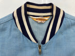 ヴィンテージ vintage 50s 50年代 PENNY'S ペニーズ 棒TALON ジップアップ ダンガリー アウター 水色 青 ジャケット 無地 ブルー 104MT-1358