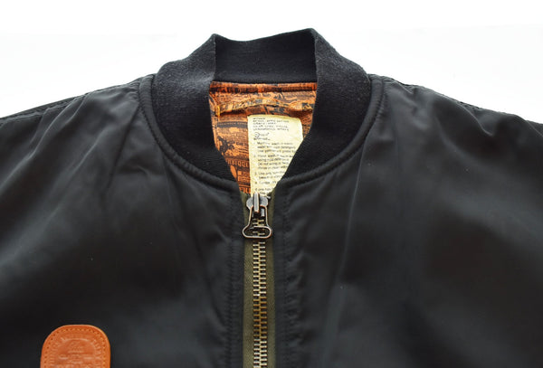ダブルタップス WTAPS 2007AW TWO TONE MA-1 Flight Jacket BomberJacket 袖切り替え フライトジャケット ボンバージャケット 裏原  GWDT-JK-M01 ジャケット ブラック 103MT-2102