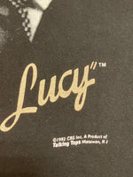 ヴィンテージ vintage 90's 90s FRUIT OF THE LOOM I LOVE LUCY ©1992 アイラブルーシー フォト 映画 ムービーT  Tシャツ ブラック Lサイズ 101MT-3203