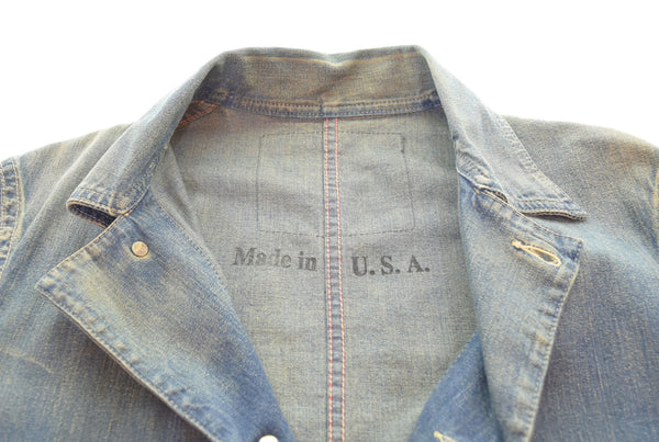 ヘッドライト HEAD LIGHT カバーオール ジージャン Gジャン デニムジャケット 青 ジャケット ブルー 103MT-2886