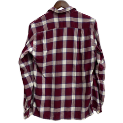 【曜日割引対象外】 ヴィンテージ vintage ~60's MEN OF THE WEST レーヨン チェックシャツ 長袖シャツ レッド 201MT-4702 VB