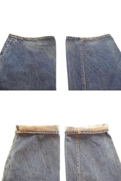 リーバイス Levi's 70s 501 66後期 ボタン裏6 赤耳 70's チェーン セルビッジ デニム ブルー 35/33 103MB-554