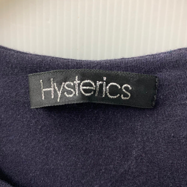 ヒステリックグラマー HYSTERIC GLAMOUR 00s キャミソール スカル柄 初期タグ ノースリーブ ネイビー フリーサイズ 201LT-445