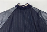 ステューシー STUSSY × fragment フラグメント Varsity jacket バーシティ ジャケット スタジャン 紺 ジャケット 無地 ネイビー Lサイズ 104MT-2063